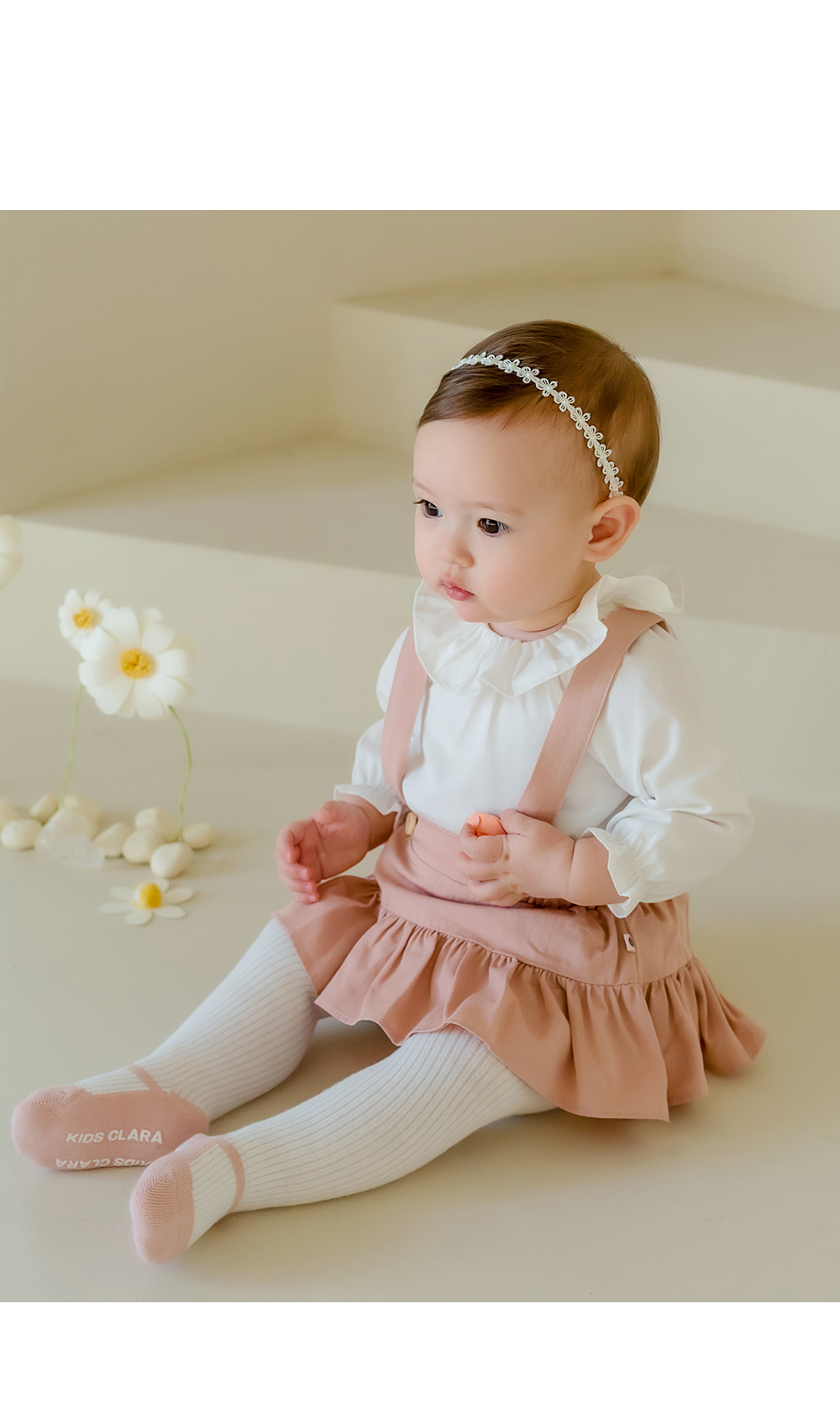 CELINE 褶邊嬰幼兒上衣 詳細圖 1