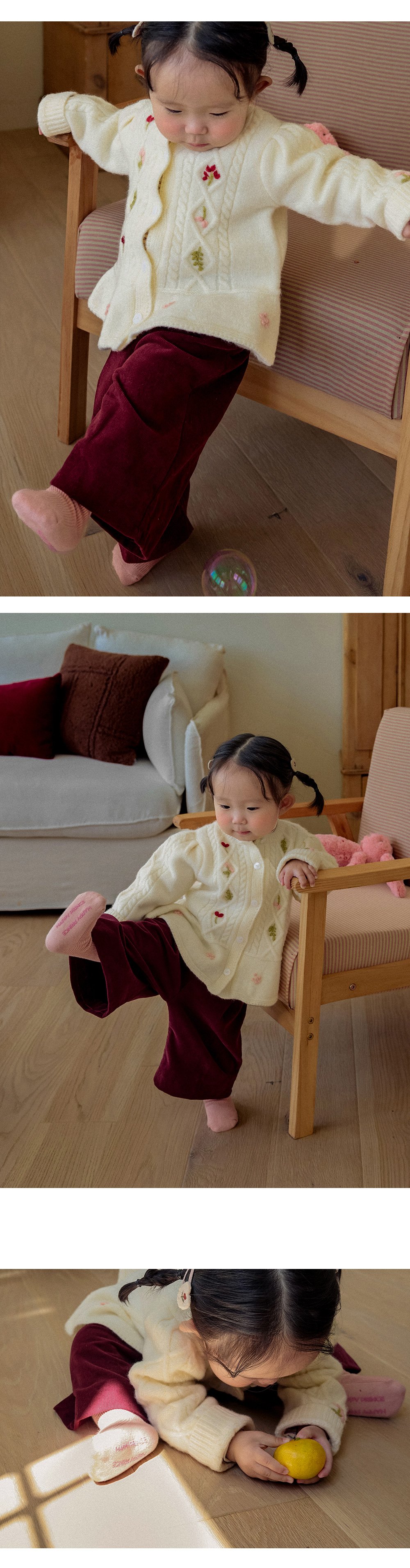 Solea 針織開襟羊毛衫 詳細圖 2